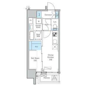 1DK 間取り図