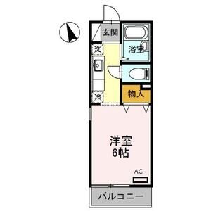ワンルーム 間取り図