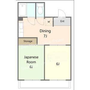 2DK 間取り図