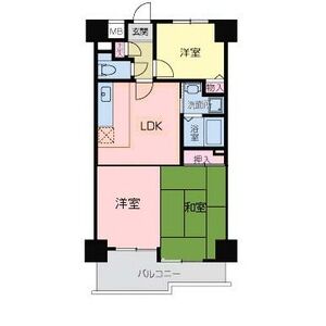3DK 間取り図