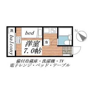 ワンルーム 間取り図