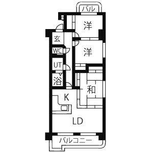 3LDK 間取り図