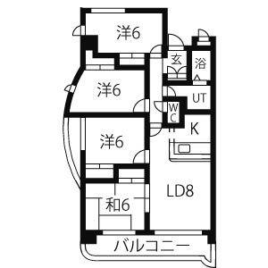 4LDK 間取り図