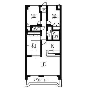 3LDK 間取り図