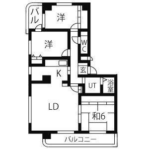 3LDK 間取り図