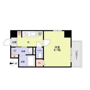 1K 間取り図