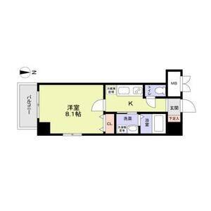 1K 間取り図