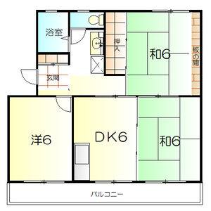 3DK 間取り図