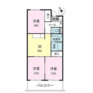 3DK 間取り図