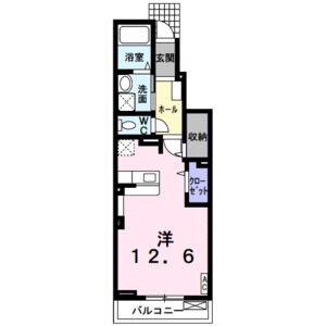 ワンルーム 間取り図