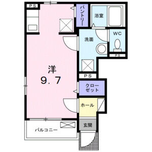 ワンルーム 間取り図