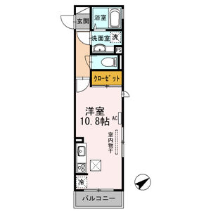 ワンルーム 間取り図