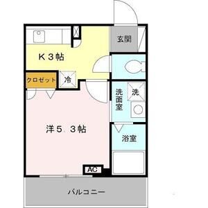 1K 間取り図