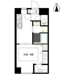 1DK 間取り図