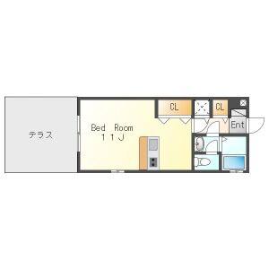 ワンルーム 間取り図