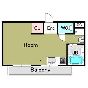 ワンルーム 間取り図