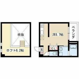 ワンルーム 間取り図