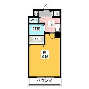 1K 間取り図