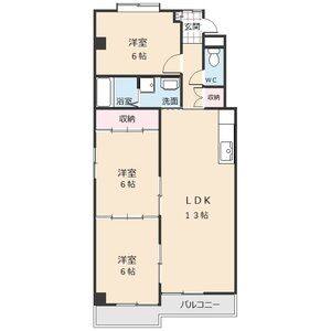 3LDK 間取り図