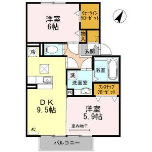 2DK 間取り図