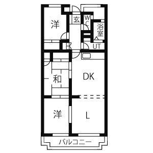 3LDK 間取り図