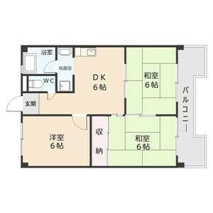 3DK 間取り図