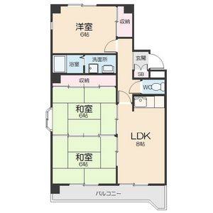 3DK 間取り図