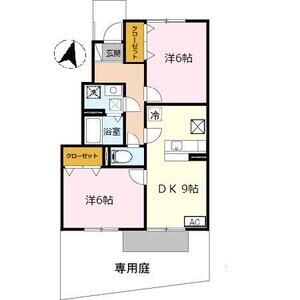 2DK 間取り図