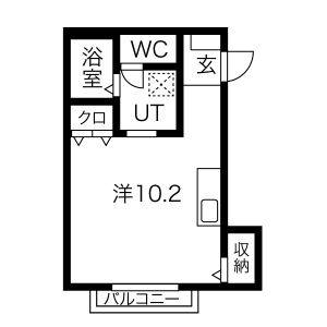 ワンルーム 間取り図