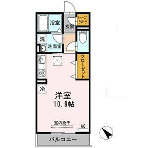 ワンルーム 間取り図