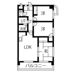 3LDK 間取り図