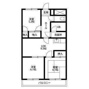 3LDK 間取り図