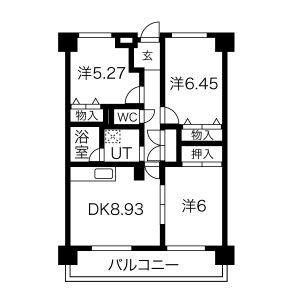 3LDK 間取り図