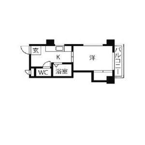 1K 間取り図