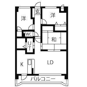 3LDK 間取り図