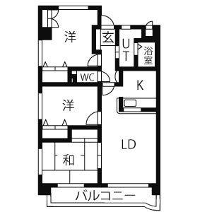3LDK 間取り図