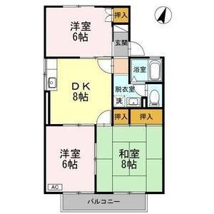 3DK 間取り図