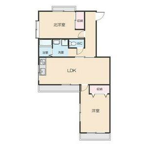 2LDK 間取り図