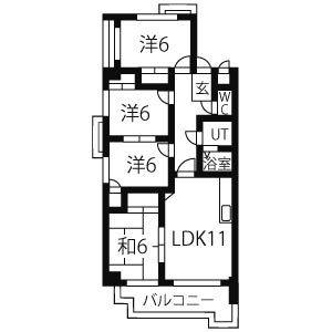 4LDK 間取り図