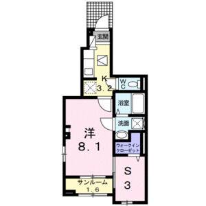 1K 間取り図