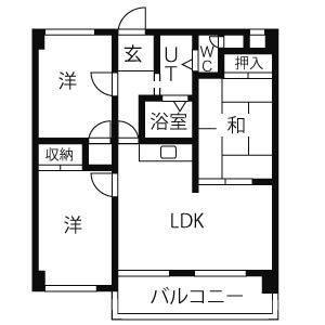 3LDK 間取り図