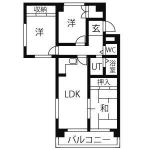 3LDK 間取り図