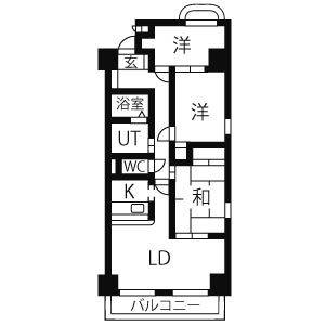 3LDK 間取り図