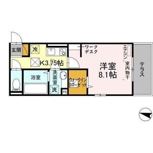 1K 間取り図