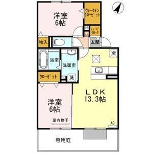 2LDK 間取り図