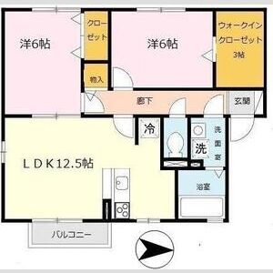 2LDK 間取り図