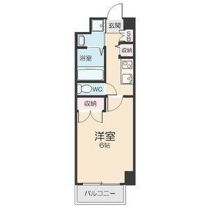 1K 間取り図