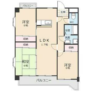 3LDK 間取り図