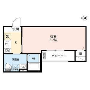 1K 間取り図