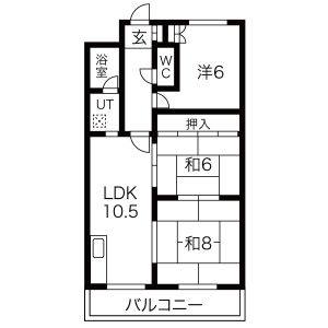 3LDK 間取り図